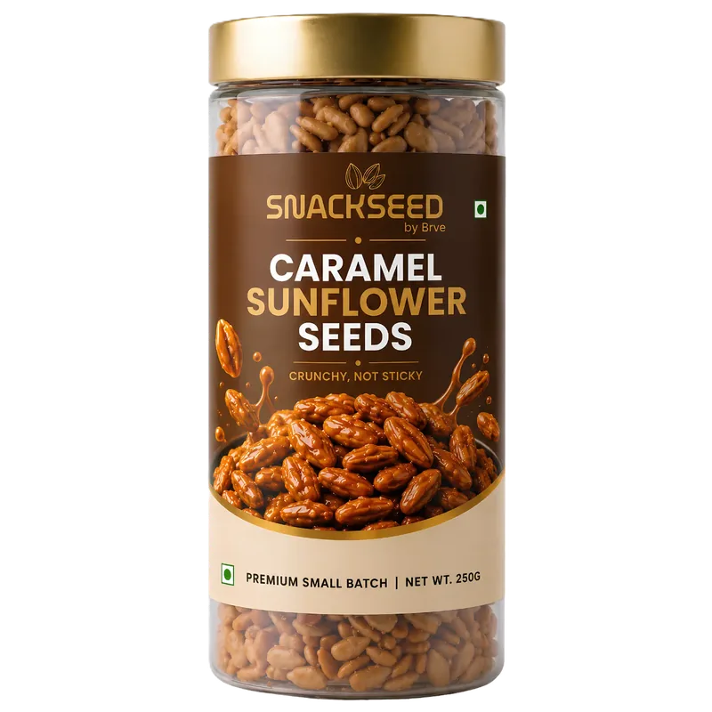 Caramel sunflower seeds